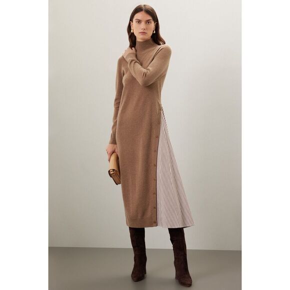 NAADAM Asymmetrical Turtleneck Dress 🗃️ - Picture 1 of 11